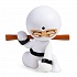 Фигурка ниндзя Вонь-Сан из серии Fart Ninjas, белый, 9 см.  - миниатюра №1